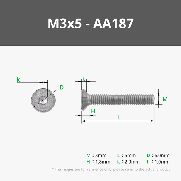 M3-Flachkopf-Maschinenschrauben (FHCS)