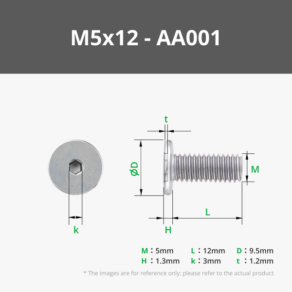 M5 Stainless Steel Socket Head Cap Machine Screw