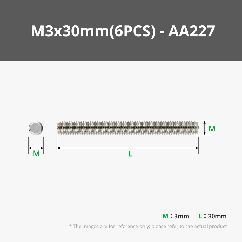 M3 Carbon Steel Full-Thread Rod