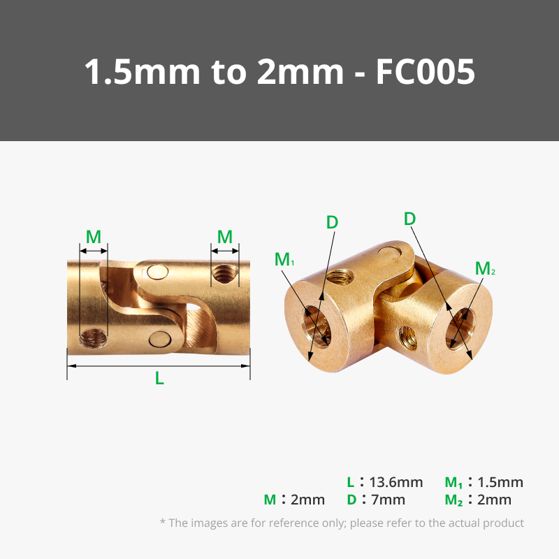 Universal Joint Shaft Coupling with Screws