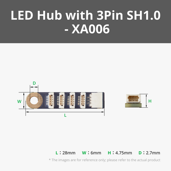 WS2812 LED Hub with 3Pin SH1.0 Connector (1PCS)