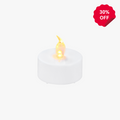 D37.2x36.6mm LED Flame Tea Light Candle Set (12pcs)