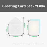 Pearlescent White Greeting Card Set (2pcs)