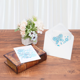 Pearlescent White Greeting Card Set (2pcs)