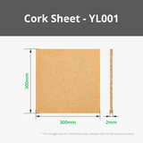 2mm Cork Sheet (4pcs)